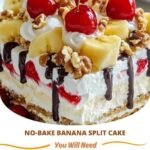 No-Bake Banana Split Cake